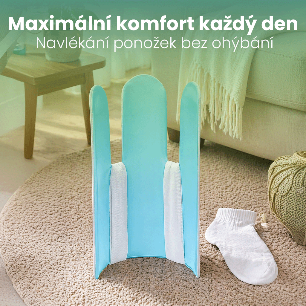 Pomůcka pro navlékání ponožek ergonomická